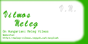 vilmos meleg business card